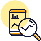 Monitorización App Icono de monitorización de energía producida y consumida